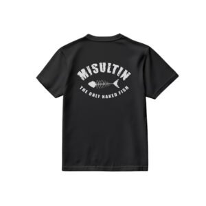 MISULTIN NAKED FISH TEE — BLACK