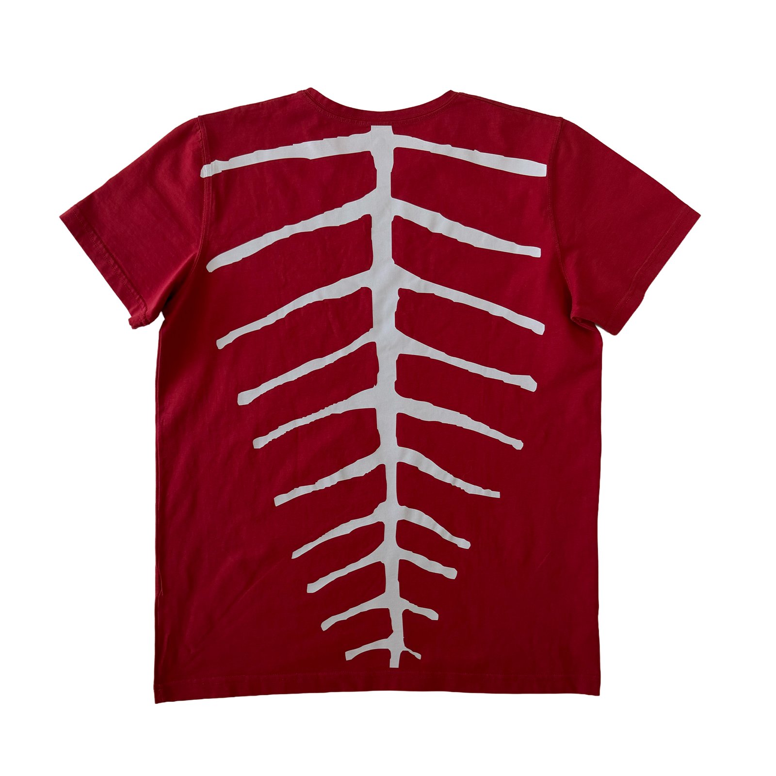 MISULTIN FISHBONE TEE — RED - immagine 2